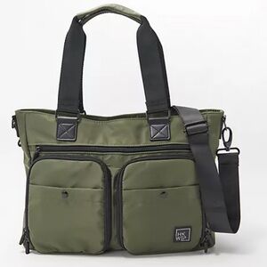 IHKWIP Cargo Catchall Tote with Removable RFID Wallet ~ Military Olive